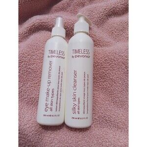 Timeless by Pevonia Eye Make‑Up Remover & Silky Skin Cleanser Set 8.5 oz Each